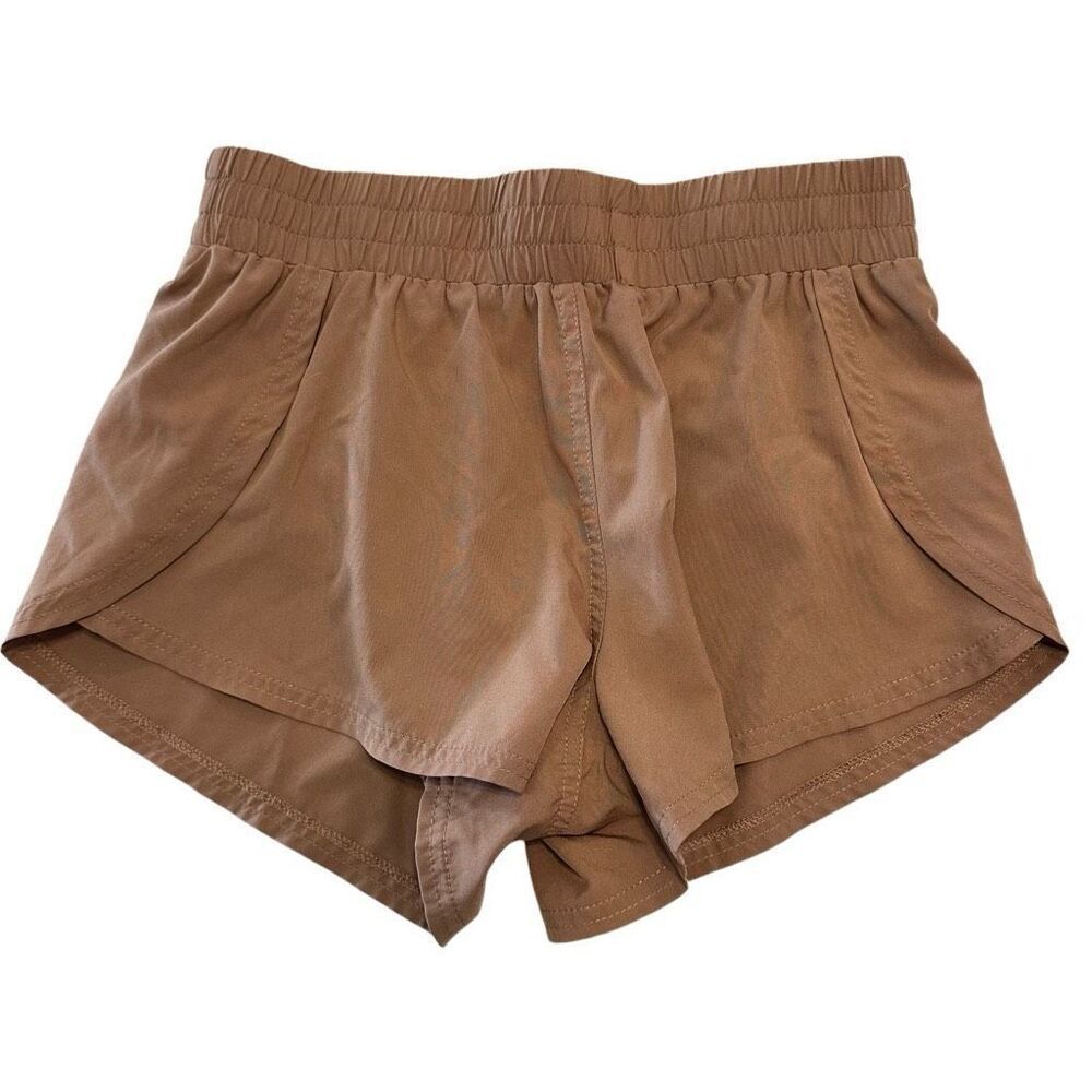 Altar'd State Revival Lined Brown Running Shorts Size XS